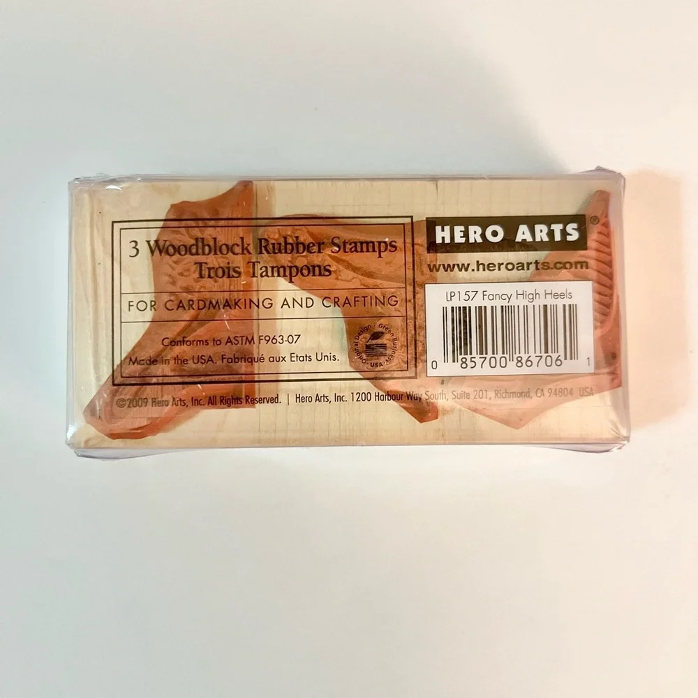 Hero Arts (3) rubber stamps -old fashion shoes